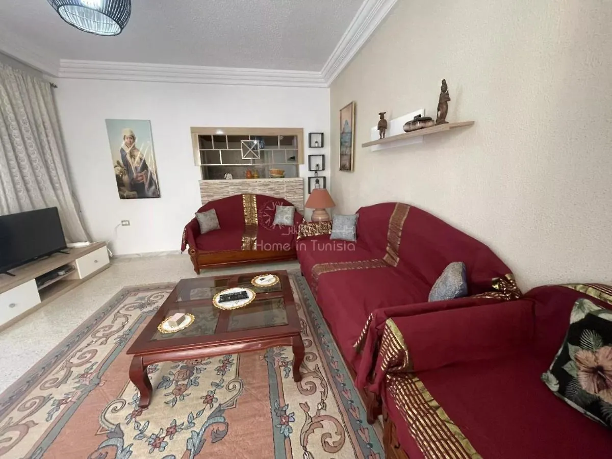 Hébergement de vacances Location Saisonniere Etage Maison Arabesque A Hergla Kasnadar Tunisie